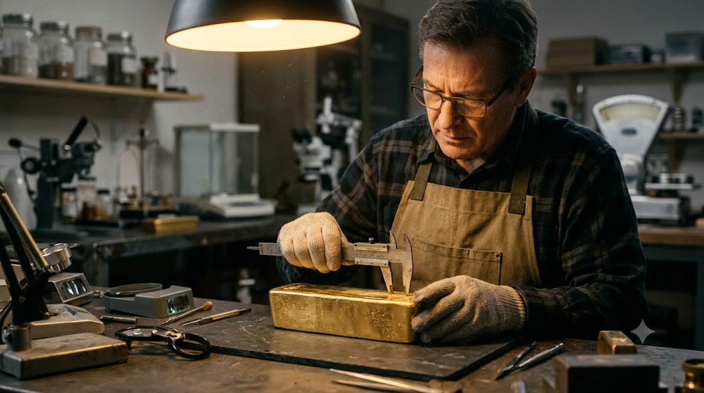 Physical investment grade gold bullion bars reflecting financial precision and macro wealth protection